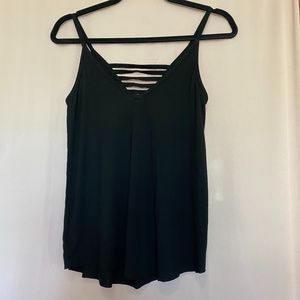 PINK super soft black tank top